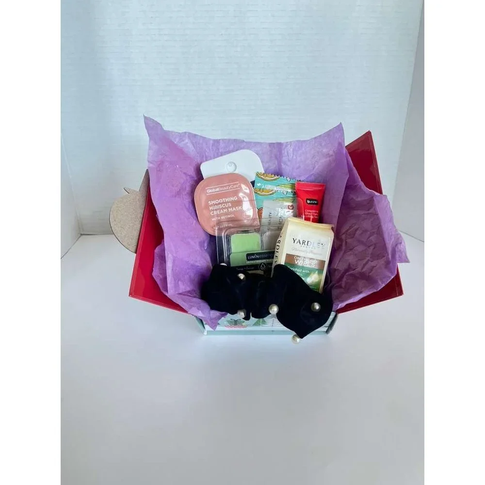 Holiday Beauty Gift Box Spa Set Skincare Self Care Wrapped Ready To Gift